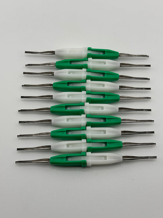 Insertion & Removal Tool (Pack of 10) M81969/1-01 - Green/White Metal - Size 22