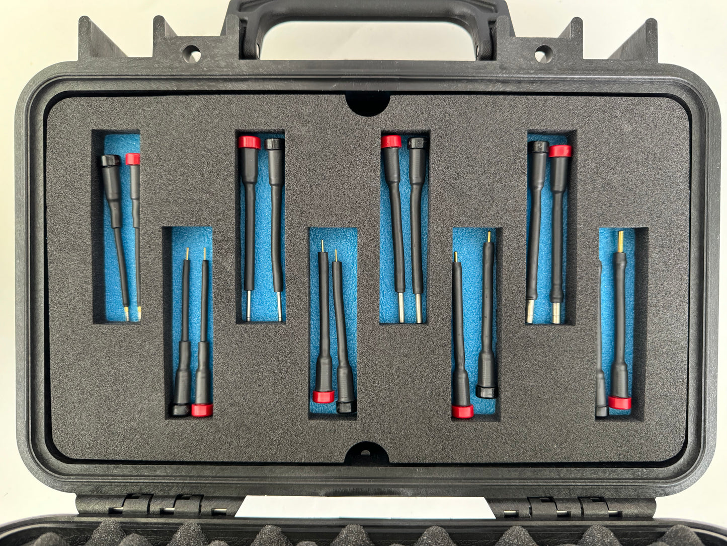 16 Piece Avionics Test Lead Set, Semi Rigid Stubby